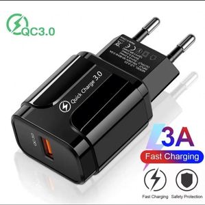QC3.0 15W-30W Single USB Wall Charger with PC <b>Fireproof</b> <b>Material</b> for Mobile Phones Laptops Cameras & Game Players - Product Image 3
