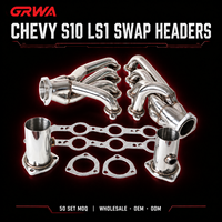 Collecteur d'échappement GRWA Performance pour échange de moteur Chevy S10 LS1, collecteur d'échappement automobile SS201 poli miroir