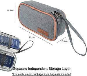 Estuche <span class=keywords><strong>de</strong></span> Viaje para Suministros Diabéticos, Bolsa <span class=keywords><strong>de</strong></span> Transporte para Kit <span class=keywords><strong>de</strong></span> Prueba <span class=keywords><strong>de</strong></span> Diabetes, Medidores <span class=keywords><strong>de</strong></span> Glucosa en Sangre - Product Image 3
