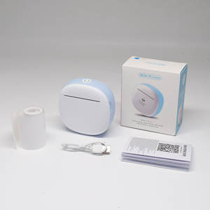 Impresora Térmica Portátil, Mini Impresora de Fotos y Etiquetas, Impresora de Bolsillo <span class=keywords><strong>para</strong></span> Estudiantes, con Batería de 1200 mAh, Sin Tinta - Product Image 6