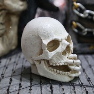 Decorazione per Scrivania di Halloween, Oggetto Scenico per Feste, Resina, Tema Giorno dei Morti, Ornamento 'Non Guardare Non Parlare' in Scatola di Carta Kraft - Product Image 4