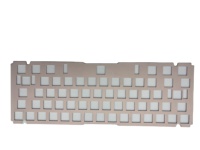 Clavier en alliage d'aluminium 6061 usiné CNC, certifié ISO 9001:2015, anodisation, gravure laser, brochage, fraisage