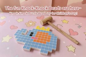 ערכת צעצועי בנייה מפלסטיק Knock-Knock עם תבניות, פאזל חנות עבודת יד, רב מכר, סיטונאי מהמפעל - Product Image 6
