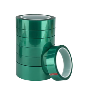 <span class=keywords><strong>Film</strong></span> PET <span class=keywords><strong>Mara</strong></span> de couleur verte avec colle acrylique auto-adhésive, ruban adhésif électrique en polyester Mylar pour isolation de transformateur à rayures 5S - Product Image 6
