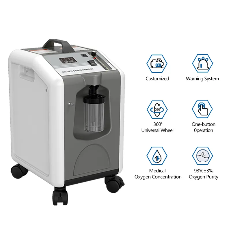 Concentratore di ossigeno portatile di alta qualità MICiTECH 5 litri direttamente prezzo di vendita di fabbrica concentratore di ossigeno Standard medico