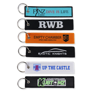 Vente en gros Jdm lettre de client voiture marque personnalisée broderie porte-clés Logo personnalisé Acssesoriess porte-clés - Product Image 2