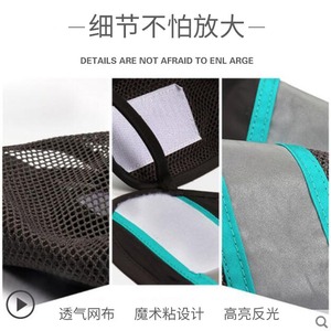 เสื้อกั๊กนิรภัยนัวอัน ดีดีผ้าตาข่ายสะท้อนแสง ระบายอากาศได้ดี สำหรับผู้ขับขี่โดยเฉพาะ ชุดทำงานกลางแจ้ง ปั่นจักรยาน เสื้อผ้าที่มองเห็นได้ชัดเจน - Product Image 3