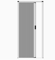 Stores pliants modernes pour portes et fenêtres coulissantes, en aluminium et tissu non-tissé alvéolé, rétractables