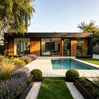 Villa préfabriquée modulaire moderne sur mesure pour une habitation permanente