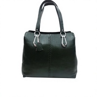 Tas Tangan Wanita Kulit Sapi Alami Coklat Ramah Lingkungan Tahan Lama Kapasitas Besar Tahan Air Buatan Tangan Penutup Ritsleting Tas Kasual