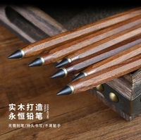 Crayon éternel-écriture non-stop, pas besoin d'aiguiser, crayon d'examen étudiant en bois rétro, stylo de bureau, peut être gravé