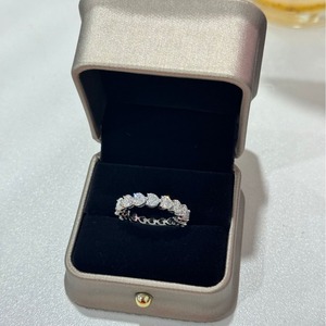 Moissanite Heart Shaped S925 Silver Ring 0.3 Carat Women's Everyday Wear Jewelry - Product Image 3