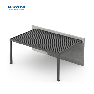 Mooxon Pergola extérieure en aluminium toit motorisé bioclimatique pare-soleil réglable <span class=keywords><strong>abri</strong></span> <span class=keywords><strong>de</strong></span> <span class=keywords><strong>jardin</strong></span> - Product Image 4