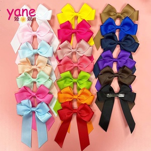 Heiß begehrte Satinband-Haarspange mit 11 cm Schleife, Mädchen-Accessoire, Dekoration - Product Image 1