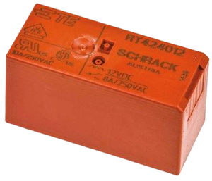<span class=keywords><strong>TE</strong></span> การเชื่อมต่อ/<span class=keywords><strong>SCHRACK</strong></span> RT424012รีเลย์ไฟฟ้าขนาดเล็กทั่วไป DC monostable 2 Form C DPDT ระดับการติดต่อ8A อัตโนมัติ - Product Image 1