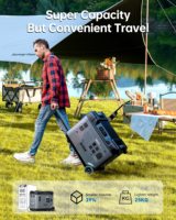 Station Portable 5120Wh avec Contrôle par APP, Générateur Solaire EU 4000W 5000W, Compresseur d'Air, Compatibilité Automobile pour Urgences Domestiques