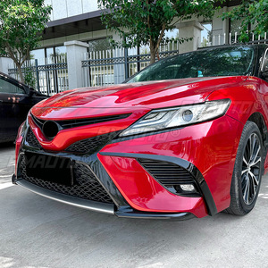 Cubierta de Parachoques Delantero Negro Brillante para Coche, Embellecedor de Rejilla para Faros Antiniebla, Compatible con Toyota Camry 8ª Generación 2018 2019 2020, Accesorios para Coche - Product Image 5