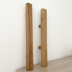 Manija de Puerta de Madera, Diseño Rectangular Minimalista, Madera Sólida, Montaje en Pared, Decoración Interior para el Hogar, Uso en Sala de Estar - Product Image 1