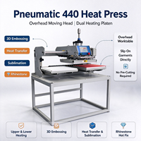 Machine à embosser 3D pour tissus 40x40, pour logos personnalisés, étiquettes et motifs décoratifs sur tissus et cuir compatibles.