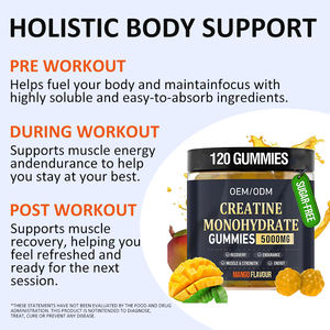 Penjualan langsung pabrik suplemen penumbuh otot permen karet kreatin rasa nanas untuk dewasa untuk wanita hamil - Product Image 4