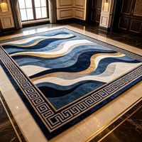 Tapis de luxe en fausse fourrure de cachemire à motif Dubaï