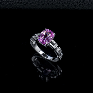 Anillo de Plata de Ley S925 con Zafiro Padparadscha - Product Image 2