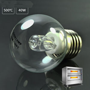 Lampe de <span class=keywords><strong>four</strong></span> commercial à haute résistance à la température <span class=keywords><strong>500</strong></span> <span class=keywords><strong>degrés</strong></span> 230V 40W E27, <span class=keywords><strong>ampoule</strong></span> halogène en céramique et verre - Product Image 5