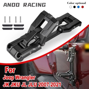 Aluminum Alloy Folding Side Steps For Jeep Wrangler JK JL 2007-2021 <b>Screw</b> Fixing Full <b>Set</b> - Product Image 4