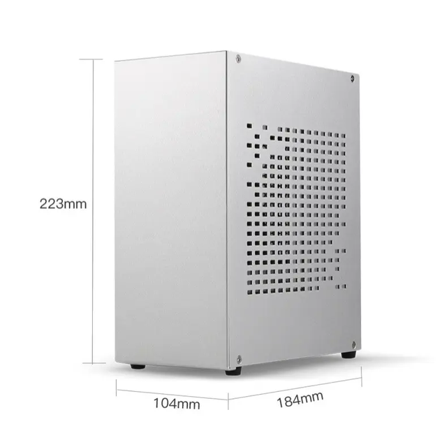 Wholesale A07 Mini Itx Desktop Computer Case All Aluminum Chassis with Small 1U Power Supply Support for Tower for Bulk Orders