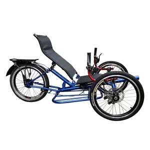 M-002 Cheap Entry-level Adult Pedal Power Exercise 3 Wheel Laid Back Recumbent Reverse Trike