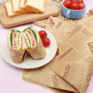 Papel Encerado Desechable para Envolver Alimentos, Suministros para Restaurantes, Pan, Quesos, Hamburguesas, Papel para Envolver Alimentos - Product Image 6