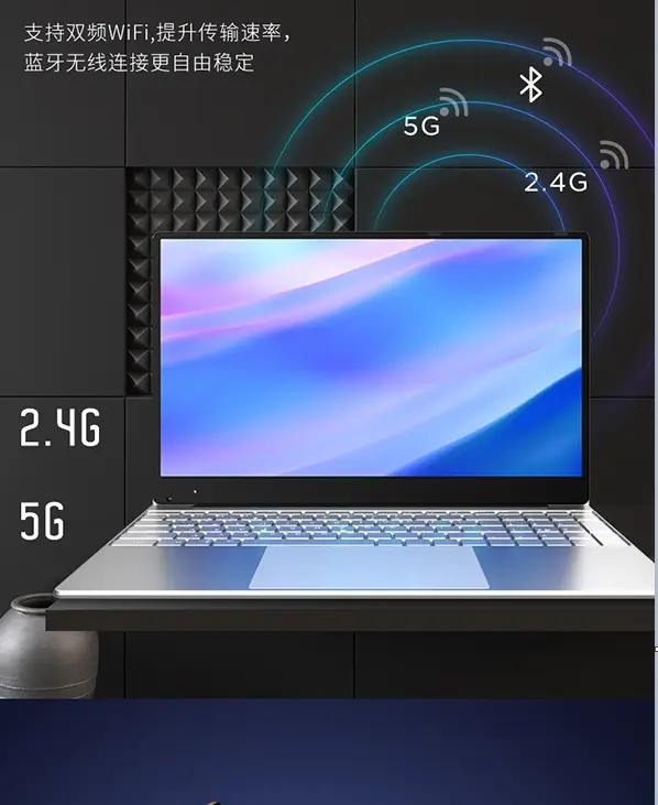 الجملة AQ14 J3455 رباعية النواة أجهزة الكمبيوتر المحمولة الجديدة الأصلي 14 بوصة 1920*1080 شاشة IPS أجهزة الكمبيوتر المحمولة 2.4G + 5G انخفاض سعر الكمبيوتر