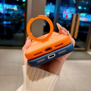 business Antiskid frame matte magnetic phone <b>case</b> for iPhone 17 with ring holder back cover for samsung Galaxy S26 A57 A36 A37 - Product Image 4