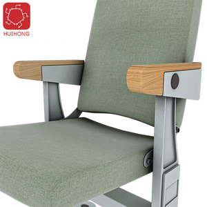 Chaises d'église OEM 640*500*890mm fournisseur chinois bleu <span class=keywords><strong>teatro</strong></span> en casa auditorium chaise pliante église pra - Product Image 6