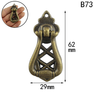 <b>Antique</b> Drawer Handle Zinc Alloy Single Hole Geometric Cabinet Pull B73 Traditional Furniture Hardware - Product Image 2