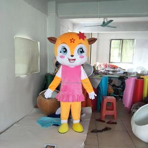 Efun quantité minimale de commande 1 PC Costume de mascotte <span class=keywords><strong>renne</strong></span> de Noël personnalisé professionnel Costume de mascotte de bonhomme de neige Père Noël cartoon à vendre - Product Image 4