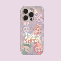 Coque de téléphone PC motif plume MilkyWAY pour 15/16 Pro Max, antichoc et étanche avec support de cadre d'appareil photo
