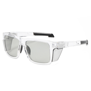 Gafas Deportivas para Exteriores, Fotocromáticas, Polarizadas, Cómodas, Transparentes, con Protección ANSI Z87.1, Logotipo Personalizado, Color Azul Claro, Unisex, Anti Luz Azul - Product Image 3