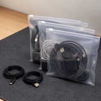 Sacs de rangement transparents à fermeture éclair, pochettes en plastique refermables pour fournitures médicales