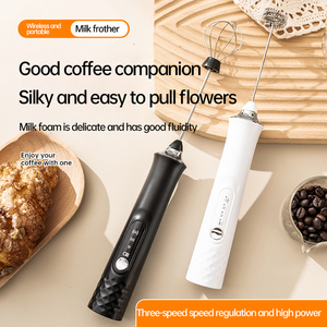 Sữa Frother với USB Charger - 3 tốc độ và 3 thép không gỉ cầm tay máy trộn, hoàn hảo Frother cho cà phê, matcha - Product Image 4