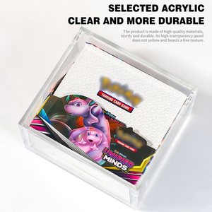 QY Factory Direct <b>Clear</b> 8+5 Acrylic Magnetic Card Elite Trainer <b>Box</b> <b>Display</b> Case ETB Protector <b>Display</b> Case - Product Image 6
