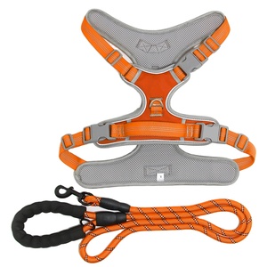 Set <span class=keywords><strong>Harness</strong></span> anjing hewan peliharaan Label pribadi klip depan <span class=keywords><strong>Harness</strong></span> tanpa tarikan lembut kustom mewah luar ruangan mode TERBAIK Set - Product Image 1