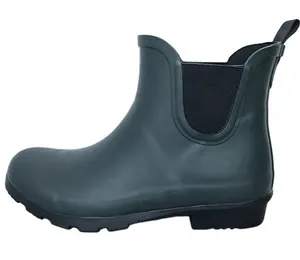 2024 New Hot Design High Quality Waterproof Women Fashion Ankle Rubber Rain Boots