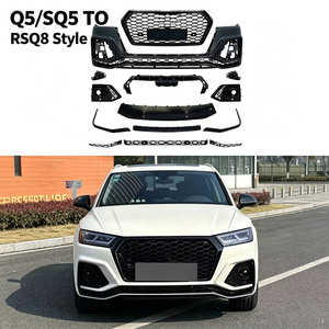 Kit carrosserie pare-chocs avant style RSQ8 avec calandre noire brillante et diffuseur pour Audi Q5 SQ5 FY B9 2018-2021 - Product Image 1
