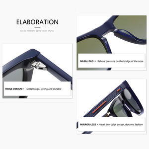 <span class=keywords><strong>Lunettes</strong></span> de soleil de marque pour femmes, LOGO personnalisé de haute qualité, verres TAC originaux, monture carrée, <span class=keywords><strong>lunettes</strong></span> de soleil en acétate tendance - Product Image 3