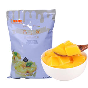 Poudre instantanée pour boisson, saveur pudding aux œufs, poudre de gelée de qualité alimentaire pour thé au lait et bubble tea, ingrédients pour les salons de thé. - Product Image 1