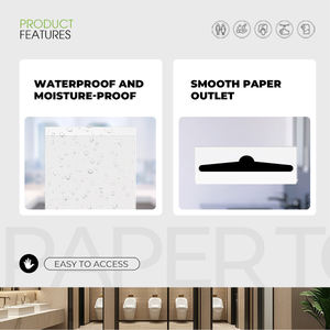 Porte-papier toilette mural automatique en acier écologique FANDA Factory, 2 packs, moderne, cuisine/salle de bain/bureau, maison/bureau - Product Image 4