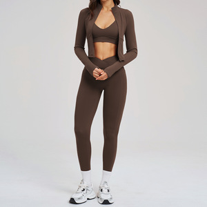 Nouvel Arrivage Ensemble de Yoga pour Femme, Sensation Seconde Peau, Séchage Rapide, Vêtements de Sport pour la Gym, Pilates et la Course, Effet Push-Up et Contrôle du Ventre - Product Image 4