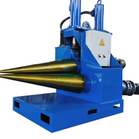 Machine à rouler les cônes automatique en acier inoxydable avec trois rouleaux à engrenages, pliage hydraulique pour tôles métalliques