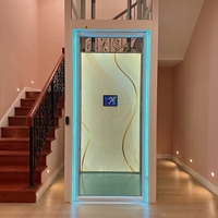 Ascenseur hydraulique domestique au design moderne, sans salle technique, pour villas